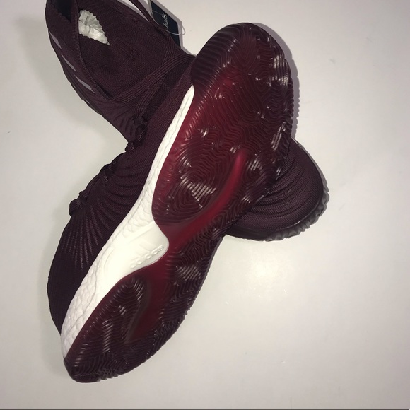 Adidas Maroon Crazy Explosive Low Size 12 NIB - Picture 5 of 6
